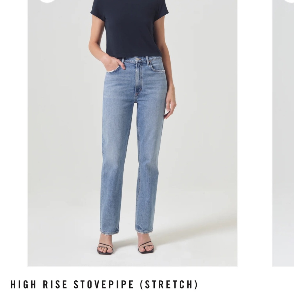 Agolde High rise Stovepipe (Stretch) Jeans